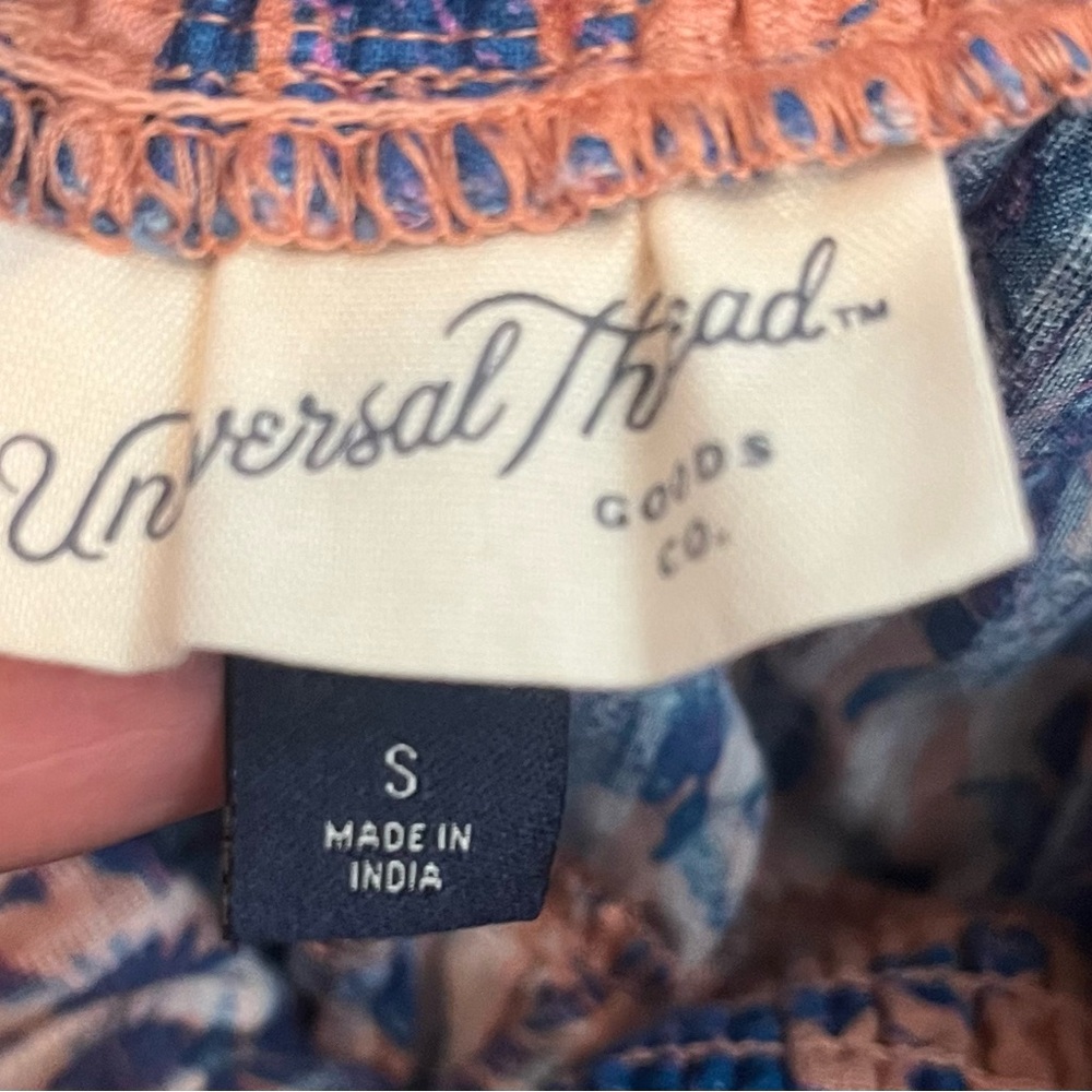 Universal Thread Goods Co. Salmon and Blue Mini Skirt - Picture 5 of 6